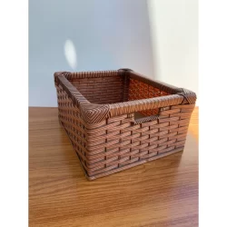 Cesta Caixa Organizadora Multiuso Fibra Sintética 30x25x15,5 (MODELO GAVETA)Envio já