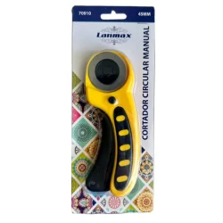 Cortador Circular Manual Para Tecidos Patchwork 45 Mm Lanmax Aço Carbono Ergonômico e Confortável