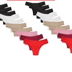 kIT 30 Calcinhas Adulto feminina confortável - Algodão e Microfibra - tanga - calcinha em promoção
