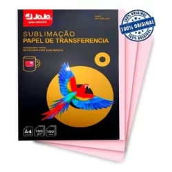 Papel Sublimático Jojo Fundo Rosa 100g