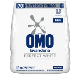 Lava Roupas Em Pó Perfect White Omo 4Kg