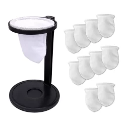 Mini Coador De Café Individual de Pano Gourmet com Suporte Desmontável + Refil Extras