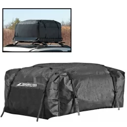 Bagageiro Maleiro Teto De Carros 360l Top Bagageiro Dobrável + Fitas de Rack