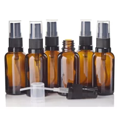 Frasco Vidro Ambar 20ML Spray com Válvula Spray Borrifador Aromaterapia óleos essencias