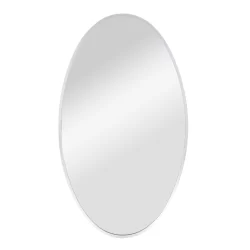 Espelho Oval  Minimalista 40x70 cm Moldura de Alumínio