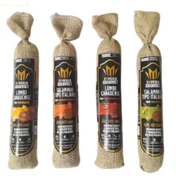 Kit 4 Salame Recheado Artesanal Defumado Império Gourmet