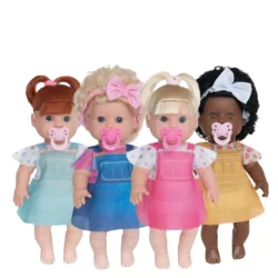 Boneca Com Chupeta Danadinha Loira Crespo Negra Ruiva Boneca Menina Infantil - Milk