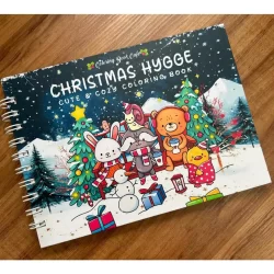 Livro para colorir edição Natal - Christmas Hygge 120 Gramatura Folha Grossa