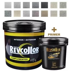 Kit Pedras Naturais com 20kg + Fundo Primer Revcollor