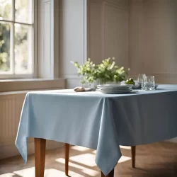 toalha de mesa 6 lugares retangular oxford 2,20m x 1,45m
