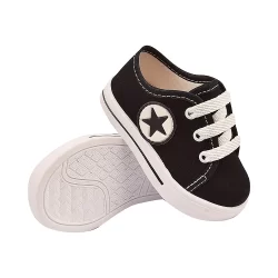 Tenis infantil Bebe Meninos e Meninas calçado estrela cano baixo Babysoffete TSB21