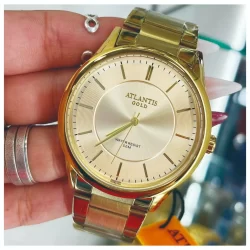 Atlantis Gold Relógio de Pulso Dourado Original Modelos Feminino