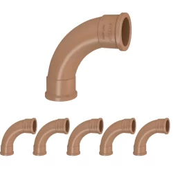 Pacote 10 unid Curva PVC 90° Soldável 50mm Fortlev