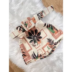 Short Saia Feminno Neoprene Estampado Tamanho Unico