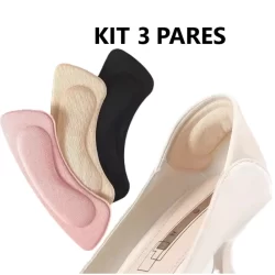 Kit 3 Par Protetor Calcanhar Adesivo Palmilha Calcanhar