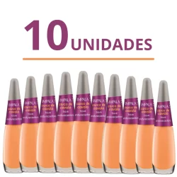 Kit de Esmaltes Impala Base Endurecedora Casco de Cavalo Fortalecedora Hidrata e Recupera