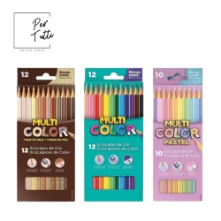 Lápis De Cor Multicolor 12 Cores Da Faber Castell Lapis de Cor Tons De Pele e Tons Pasteis