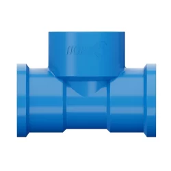 Te PVC Soldável Azul Bucha Latão 25mm X 3/4" Tigre