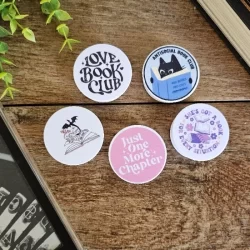 Popsocket Kindle Celular Book Livro Booklover quarta asa just one more chapter king fantasy reader