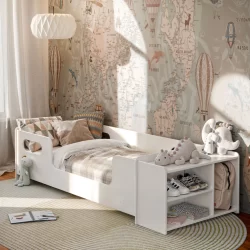 Cama Infantil Aconchego Montessoriana Com Nicho