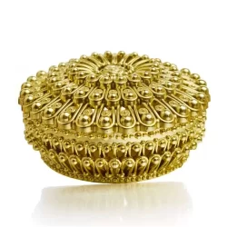 Kit 12 a 48 Porta Jóias Redondo Cromada Dourado De Enfeite Para Festa Lembrancinha Decoração