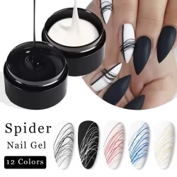 kit c/3 Gel Spider Teia De Aranha P/ Decoração De Unhas Gel