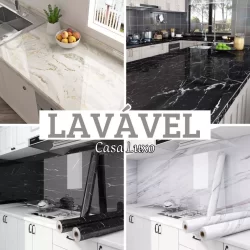 Papel de Parede Lavável 4,5 metros x 60cm Brilhante