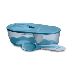 Prato Fundo com Divisória e Colher Funny Meal Multikids Baby