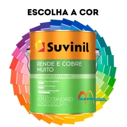Tinta Econômica Acrílica 3,2l Parede Fosca Rende e Cobre Muito Cores Alto Rendimento Suvinil