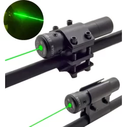 Lanterna com Laser Verde Pointer com Suporte e Acionador