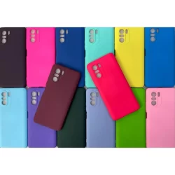 Kit Protetora Capa de Celular - POCO F3 - Xiaomi Silicone Aveludado Capinha Case