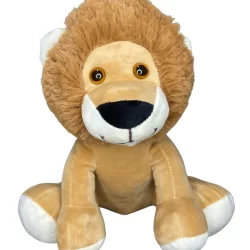 Bichinho de Pelúcia Coleção Safari 30 cm Decoração Festa Infantil Leão Zebra Girafa Raposa Macaco onça e Elefante fofos