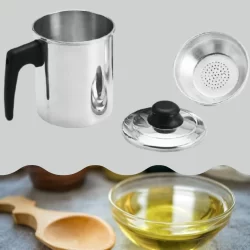 Panela Filtro De Óleo De Cozinha 1 Litro Oferta!