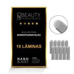 Kit 10 ou Caixa 50 Lâminas LovBeauty Nano Blade 18U 0.18mm Com Anvisa