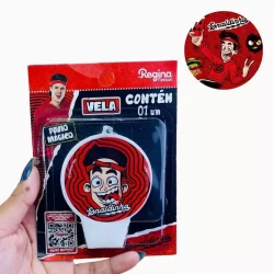 VELA PLANA ADESIVADA ENALDINHO REGINA