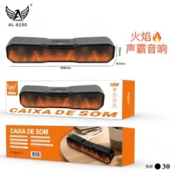 Caixa de som bluetooth com efeito de chamas - AL-8190 altomex - Dragão