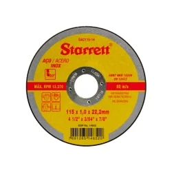 Kit Com 12 Disco De Corte Inox 4.1/2 Starrett