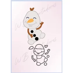 cortador olaf 6,5cm frozen