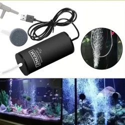 Bomba de Oxigênio Super Silenciosa com Alimentação USB e Filtro - A Escolha Ideal para Aquários