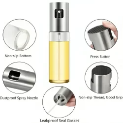 Porta Oleo Azeite Vinagre Borrifador Em Vidro Vinagreessenciais De Cozinha 100ml DY9004