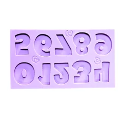 F1820 MOLDE DE SILICONE NUMEROS CONFEITARIA BISCUIT