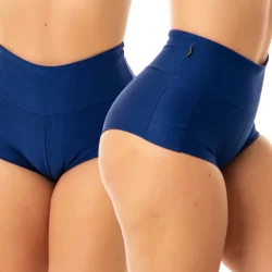 Kit 3 Shorts Hot Pants Canelado Wonder Com Cós Alto Zero Transparência