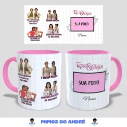 Caneca fatima e sueli meme com foto e nome caneca amizade presente amiga fernanda torres tapas e beijos