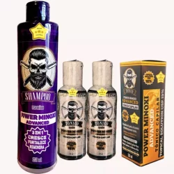Shampoo Power 250ml e 2x Tonico D'Lust Powerminoxi