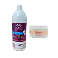 Plástica e Spa dos Pés Hidracalo 1 Litro Loção Emoliente + Esfoliante Corporal 250gr Repos