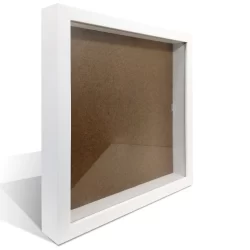 Moldura caixa Alta 25x25 cm com Vidro Profundidade 3cm para Quilling e Bordados