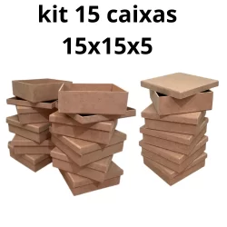 Kit 15 caixas convite simples 15x15x5 caixa padrinho ,madrinha, Lembrancinha ,caixa 15x15 com 15 unidades