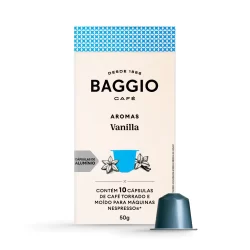 Baggio Café Cápsulas De Café Aroma Vanilla Compatível Com Nespresso Contém 10 Cápsulas