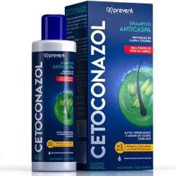 Shampoo Anticaspa Coceira e Dermatite Seborreica Cetoconazol Nano Tecnologia 100mL Prevent Pharma
