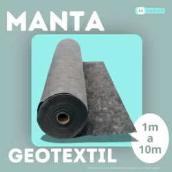 Manta Geotêxtil Cinza para Drenagem, Filtragem, Paisagismo, Jardim Vertical e Proteção de Raízes